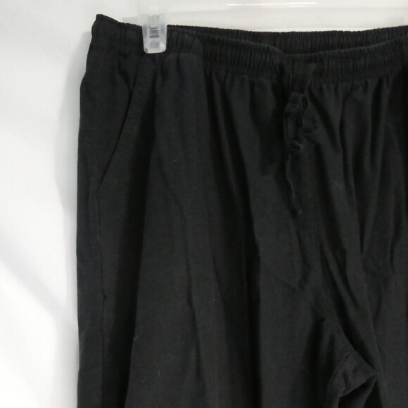 CATHY DANIELS | large | 100% Cotton | Black Bermuda - Long Shorts | Pockets - Picture 2 of 16
